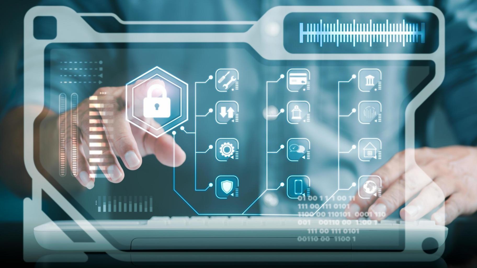 Analityk finansowy przy ekranie z danymi predykcyjnymi